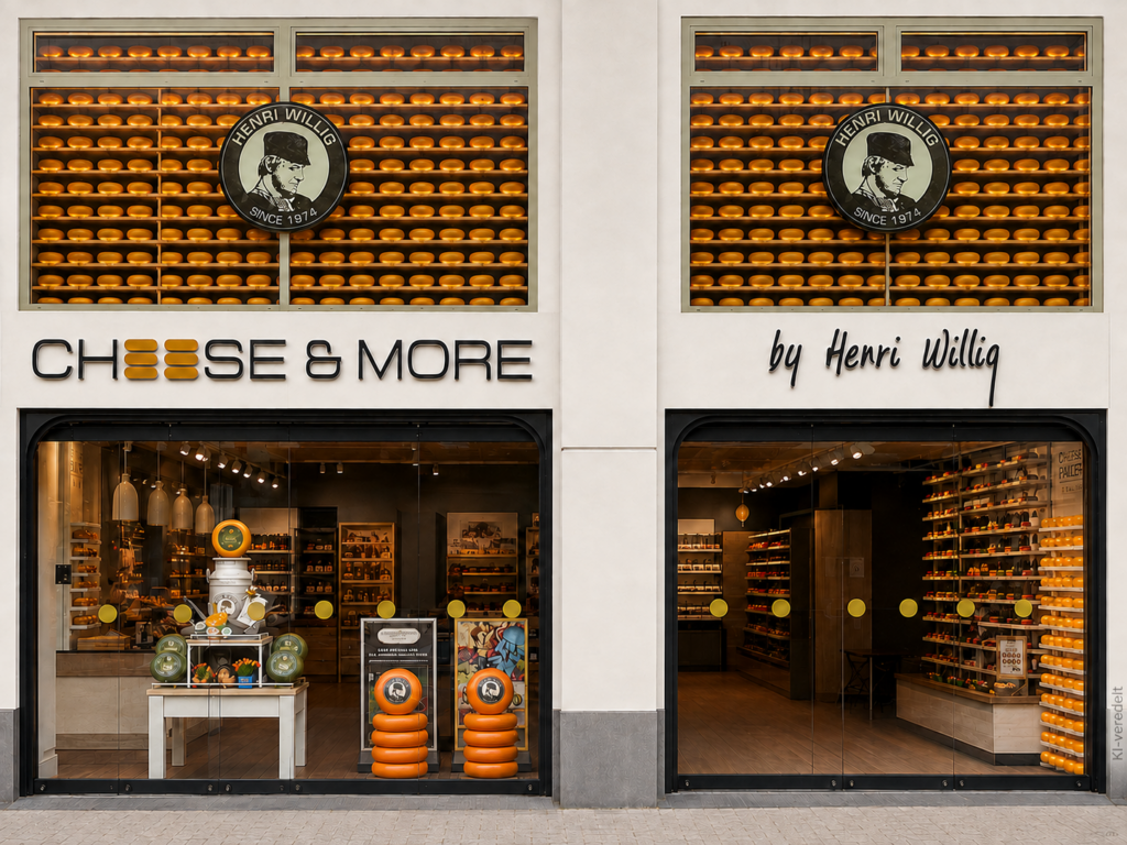 Cheese & More Store von Henri Willig mit holländischem Gouda und Erlebnis-Shopping
